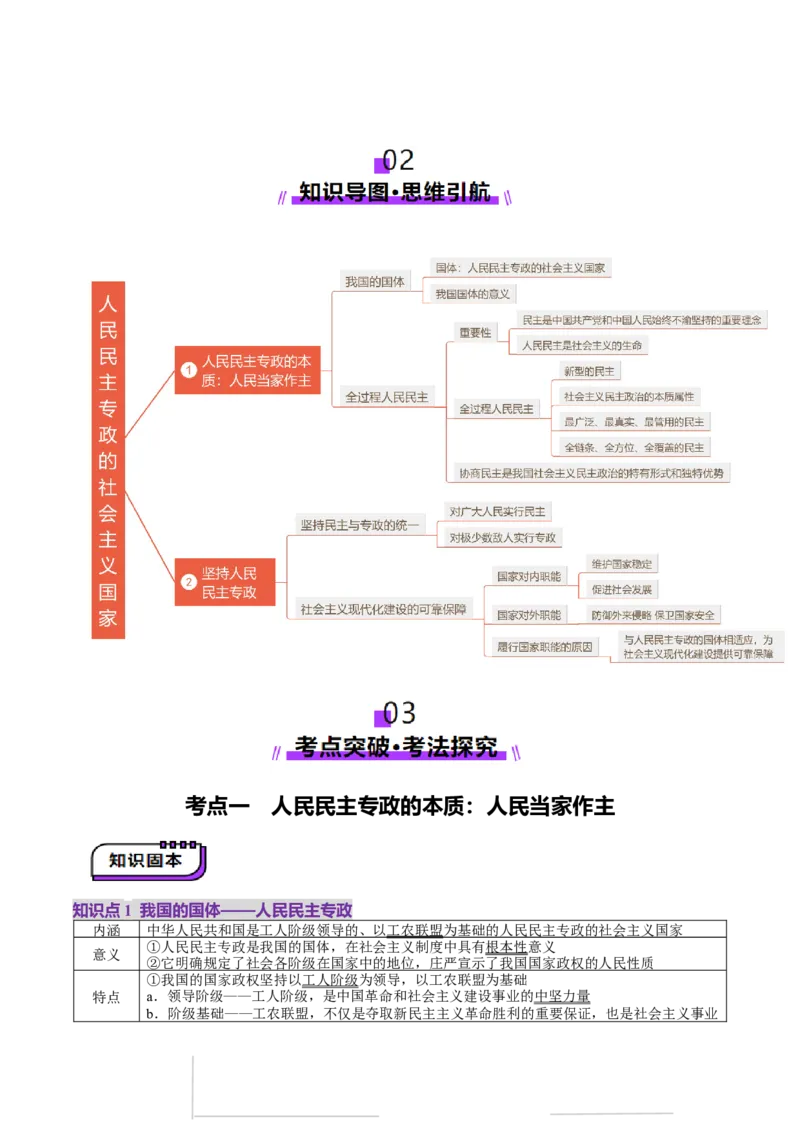 第12讲人民民主专政的社会主义国家（讲义）（解析版）_新高考复习资料_2025年新高考资料_2025年高考政治一轮复习讲练测（新教材新高考）