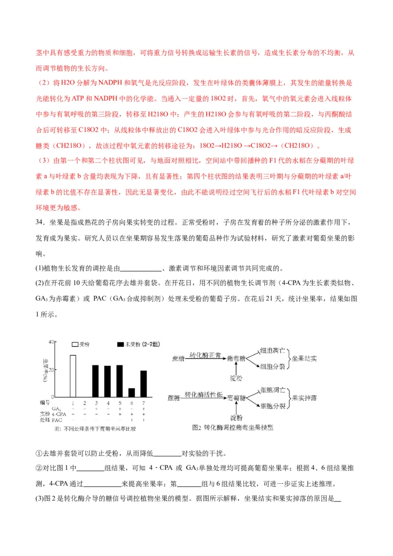 专题32植物生命活动调节（解析版)_2024年新高考资料_3.2024专项复习_备战2024年高考生物一轮复习重难点专项突破_专题32植物生命活动调节-备战2024年高考生物一轮复习重难点专项突破