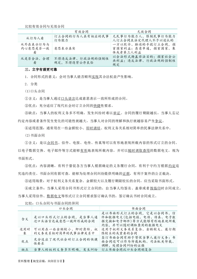 第三课订约履约&nbsp;诚信为本（精品讲义）_新高考复习资料_2024年新高考资料_一轮复习资料_完2024年高考政治一轮复习考点帮（课件+讲义+练习）（新教材新高考）