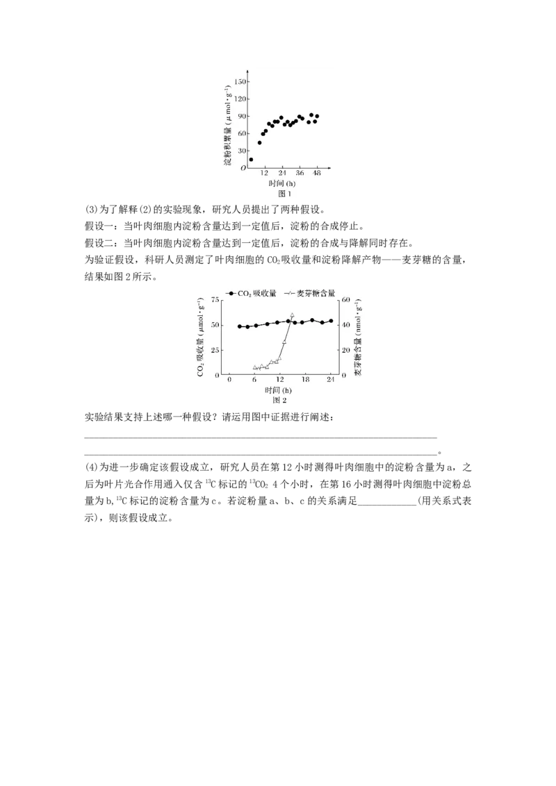 专题09光合作用（精练）（原卷版）_2024年新高考资料_1.2024一轮复习_备战2024年高考生物一轮复习串讲精练（新高考专用）