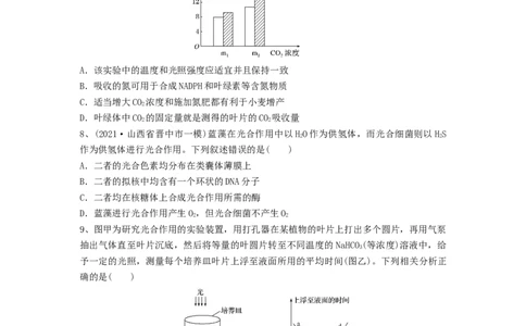 专题09光合作用（精练）（原卷版）_2024年新高考资料_1.2024一轮复习_备战2024年高考生物一轮复习串讲精练（新高考专用）