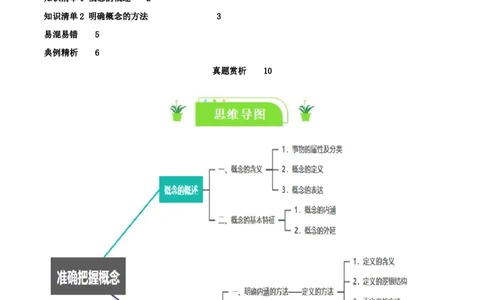 专题49准确把握概念_新高考复习资料_2024年新高考资料_一轮复习资料_口袋书2024年高考政治一轮复习知识清单（新高考通用）