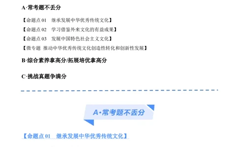 专题07文化篇&mdash;&mdash;文化传承与文化创新（分层练）（原卷版）_新高考复习资料_2024年新高考资料_二轮复习资料_分层练