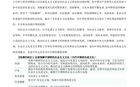 第九课发展中国特色社会主义文化（精品讲义）_新高考复习资料_2024年新高考资料_一轮复习资料_完2024年高考政治一轮复习考点帮（课件+讲义+练习）（新教材新高考）