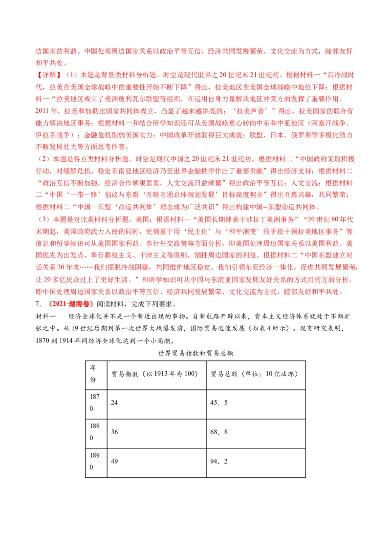 专题13世界大战与世界格局的演变（练习）（解析版）_2024年新高考资料_2.2024二轮复习_2024年高考历史二轮复习讲练测（新教材新高考）