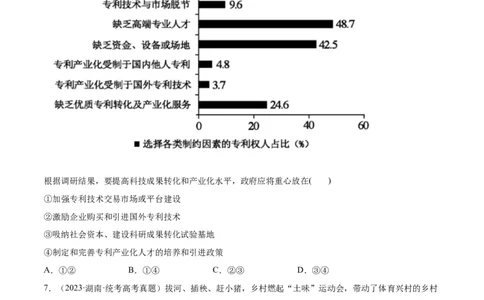 必刷题高考真题必修2《经济与社会》（学生版）_新高考复习资料_2024年新高考资料_一轮复习资料_2024高考必刷题2024年高考政治一轮复习选择题+主观题专练（新教材新高考）