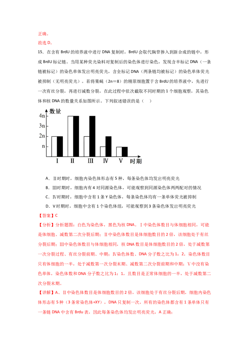 单元检测卷06遗传的物质基础（解析版）_2024年新高考资料_1.2024一轮复习_2024年高考生物一轮复习考点通关卷（新高考通用）