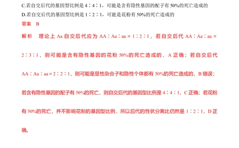 专题三分离定律重难集训（解析版）_2024年新高考资料_5.2024三轮冲刺_2024年高考生物考前最后冲刺