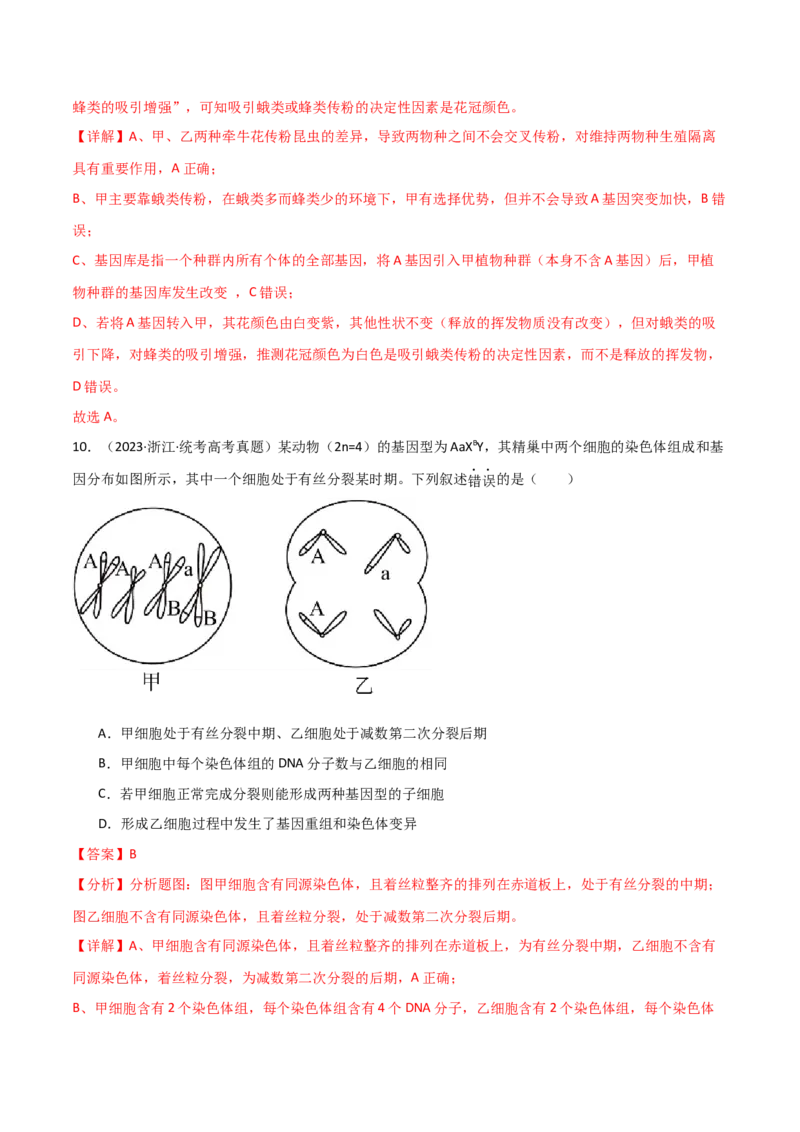 宝典11生物的变异（解析版）_2024年新高考资料_1.2024一轮复习_2024年高考生物一轮复习知识清单