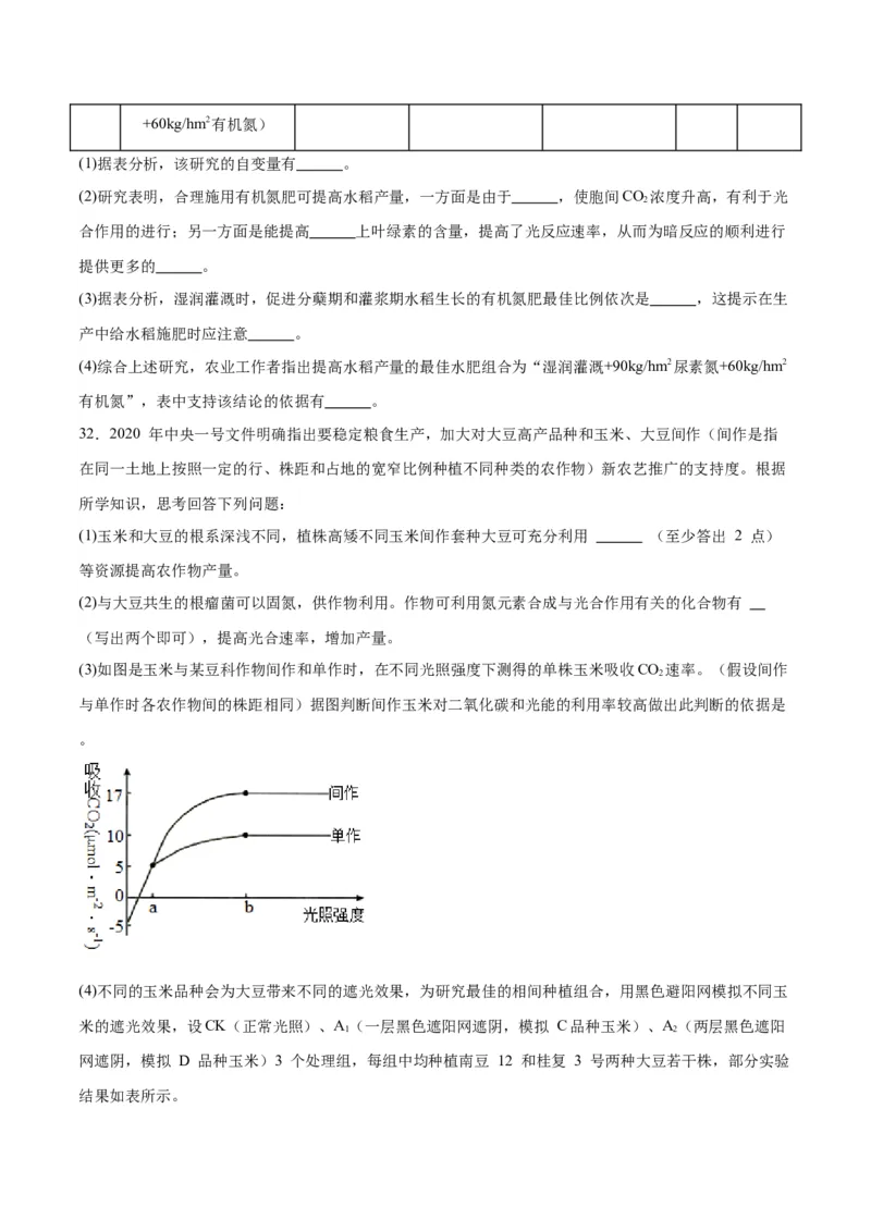 专题10光合作用（原卷版)_2024年新高考资料_3.2024专项复习_备战2024年高考生物一轮复习重难点专项突破_专题10光合作用-备战2024年高考生物一轮复习重难点专项突破