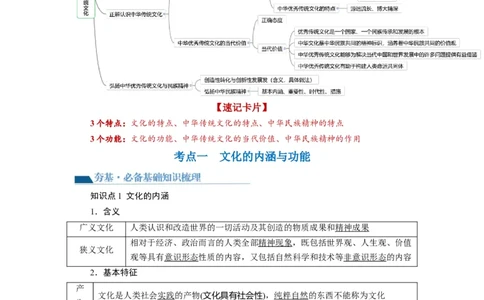 第07课继承发展中华优秀传统文化（讲义）（原卷版）_新高考复习资料_2024年新高考资料_一轮复习资料_完2024年高考政治一轮复习讲练测（课件+讲义+练习）（新教材新高考）_必修4