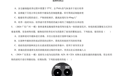 押广东卷选择题生物技术与工程（原卷版）_2024年新高考资料_5.2024三轮冲刺_备战2024年高考生物临考题号押题（广东专用）323137816
