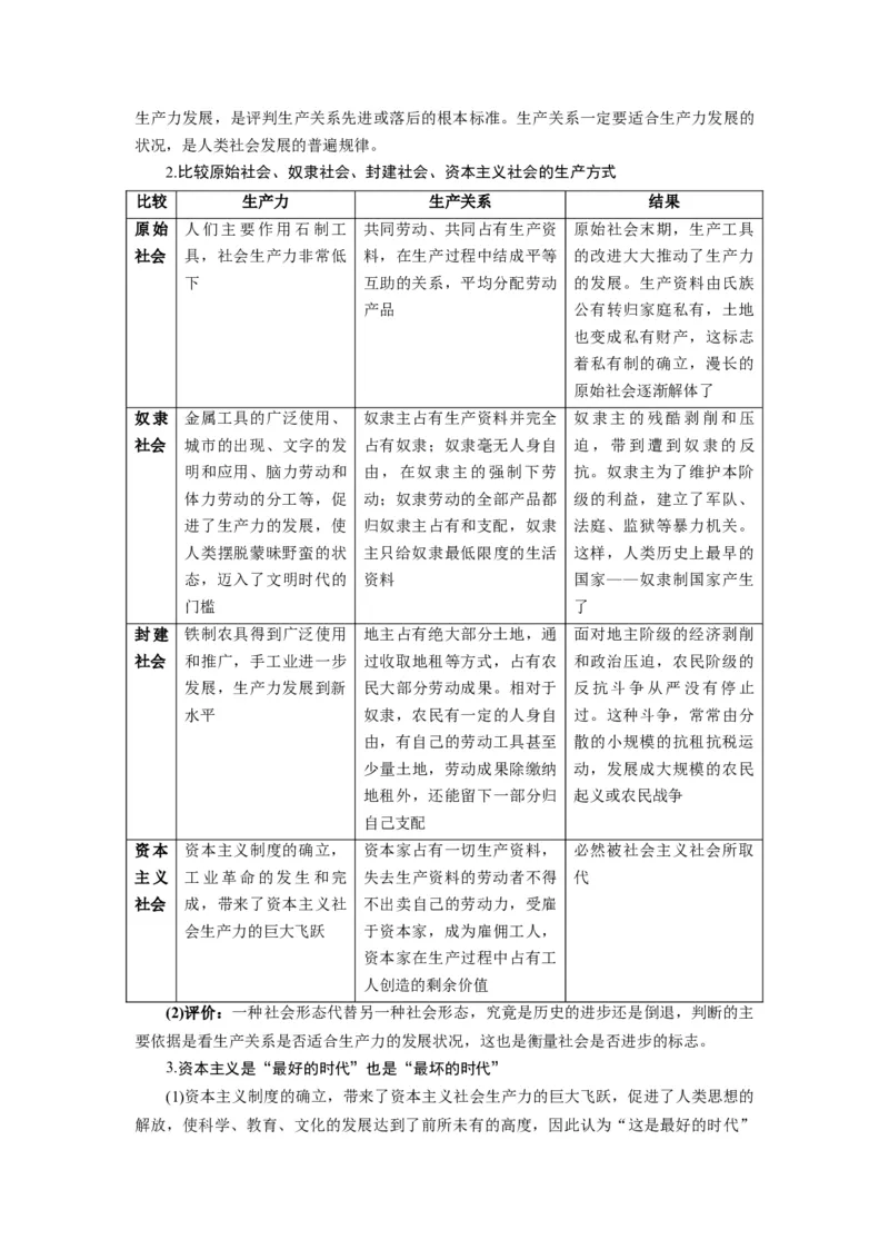 第01课社会主义从空想到科学、从理论到实践的发展（讲义）（解析版）_新高考复习资料_2024年新高考资料_一轮复习资料_必修1