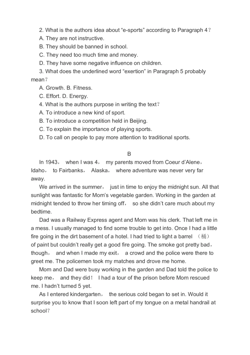 2023届高考英语一轮复习（含答案）分类综合训练：阅读理解阅读七选五完形填空书面表达（含答案）_03高考英语_通用版（老高考）复习资料_2023年复习资料_二轮复习