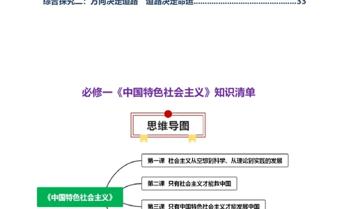 必修一《中国特色社会主义》知识清单-上好课2025年高考政治一轮复习知识清单（新高考专用）_新高考复习资料_2025年新高考资料_2025年高考政治一轮复习知识清单