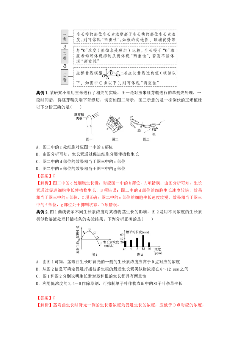 专题27植物生命活动的调节（串讲）（解析版）_2024年新高考资料_1.2024一轮复习_备战2024年高考生物一轮复习串讲精练（新高考专用）