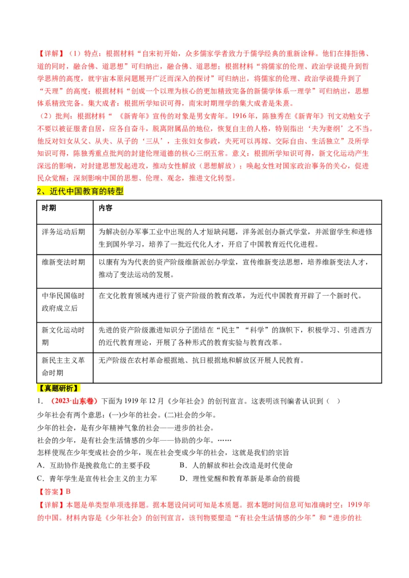 高考热点02科教兴国，强国之本（讲义）（解析版）_2024年新高考资料_2.2024二轮复习_2024年高考历史二轮复习讲练测（新教材新高考）