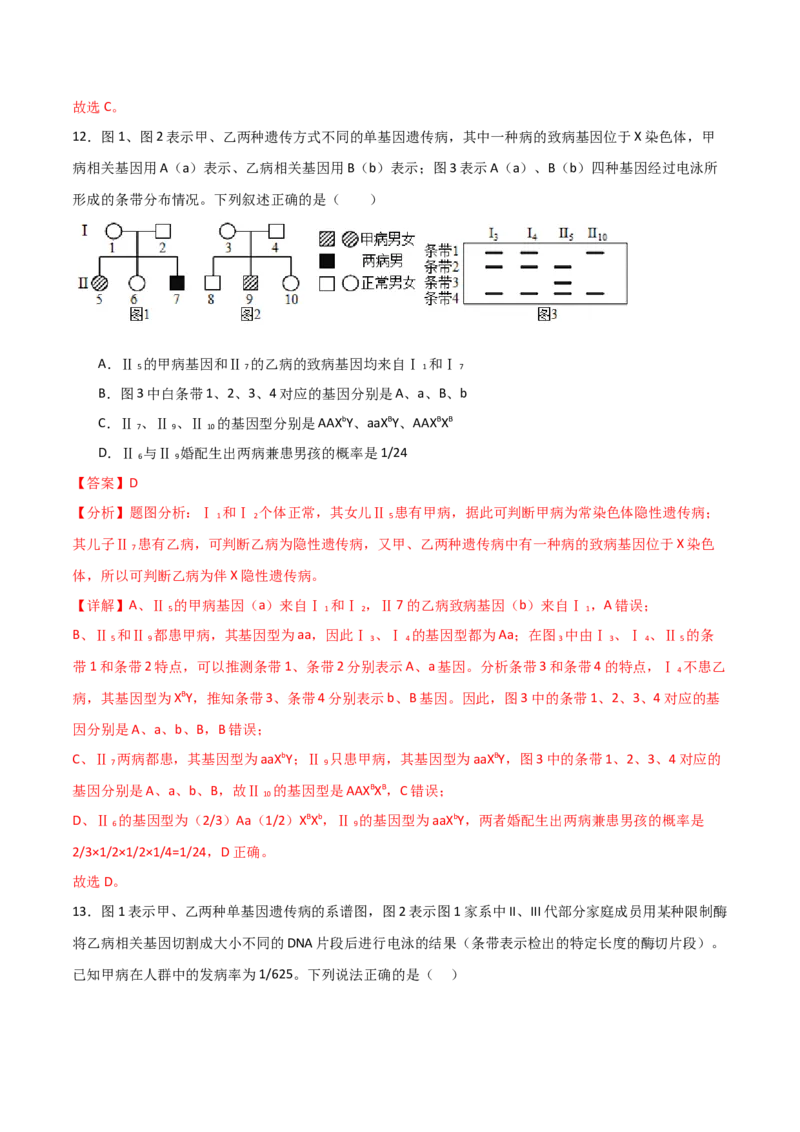 单元检测卷05基因的传递规律（解析版）_2024年新高考资料_1.2024一轮复习_2024年高考生物一轮复习考点通关卷（新高考通用）