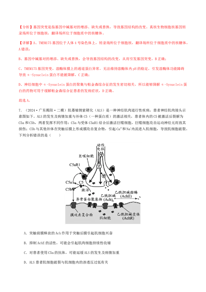 抢分11选择题冲刺篇（教师版）_2024年新高考资料_5.2024三轮冲刺_备战2024年高考生物抢分秘籍（新高考专用）321842314