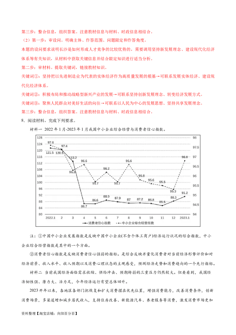 必刷题题型05图表类主观题（教师版）_新高考复习资料_2024年新高考资料_一轮复习资料_2024高考必刷题2024年高考政治一轮复习选择题+主观题专练（新教材新高考）_必刷经典题型