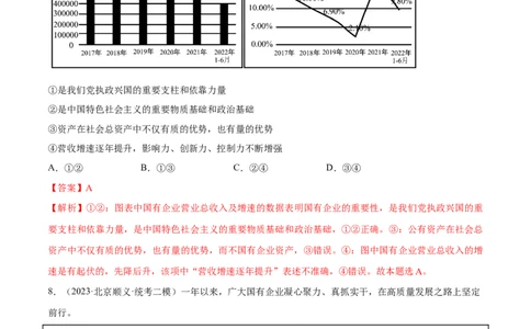 必刷题高考模拟试题必修2《经济与社会》（解析版）_新高考复习资料_2024年新高考资料_一轮复习资料_2024高考必刷题2024年高考政治一轮复习选择题+主观题专练（新教材新高考）
