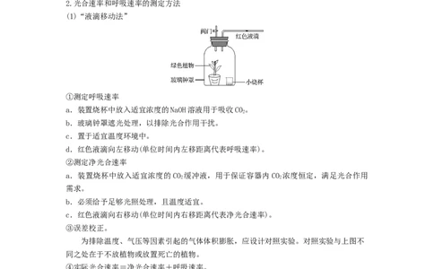 专题10光合作用与细胞呼吸的综合应用（串讲）（解析版）_2024年新高考资料_1.2024一轮复习_备战2024年高考生物一轮复习串讲精练（新高考专用）