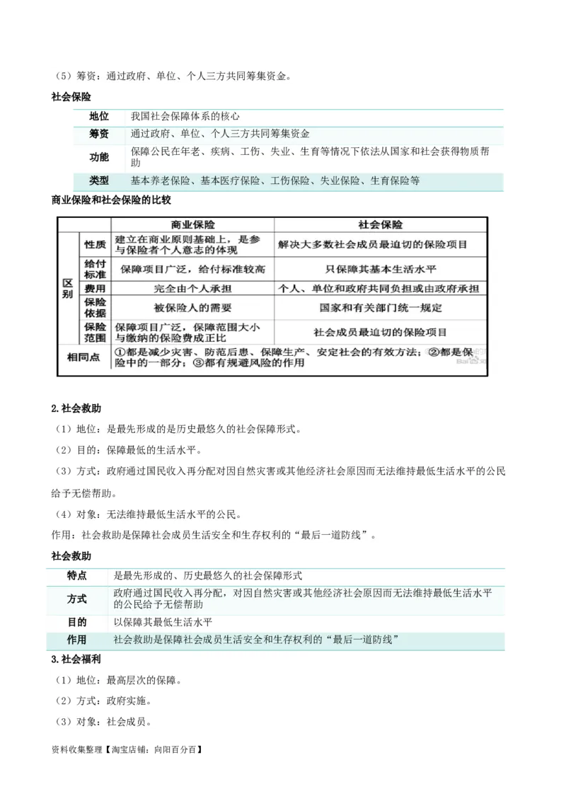 第四课我国的个人收入分配与社会保障（精品讲义）_新高考复习资料_2024年新高考资料_一轮复习资料_完2024年高考政治一轮复习考点帮（课件+讲义+练习）（新教材新高考）