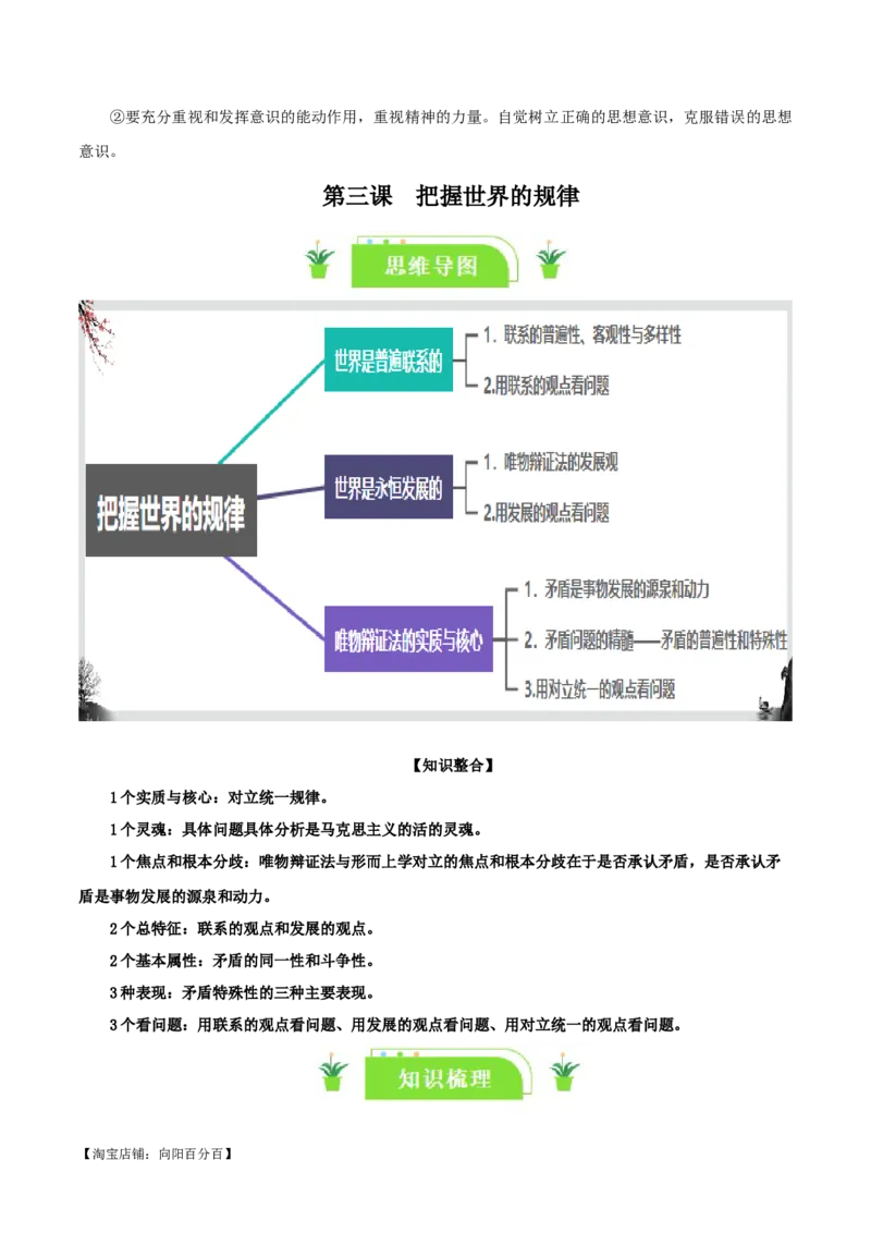 必修四《哲学与文化》知识清单-口袋书2024年高考政治一轮复习知识清单（新高考通用）_新高考复习资料_2024年新高考资料_专项复习资料