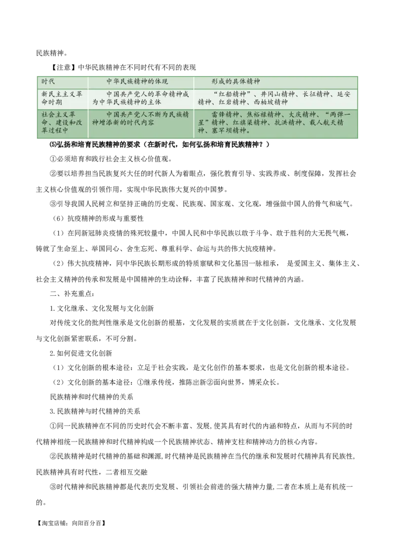 必修四《哲学与文化》知识清单-口袋书2024年高考政治一轮复习知识清单（新高考通用）_新高考复习资料_2024年新高考资料_专项复习资料