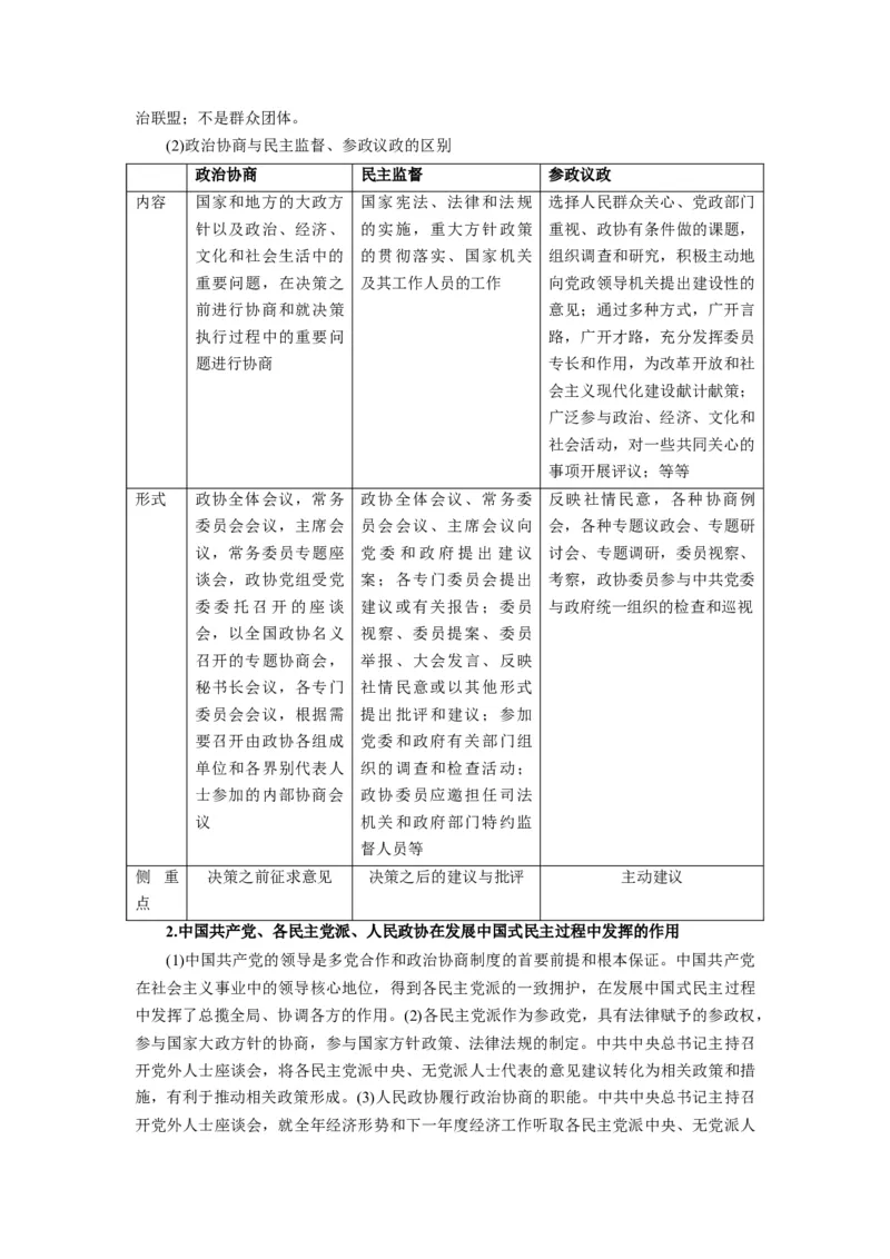 第06课我国的基本政治制度（讲义）（解析版）_新高考复习资料_2024年新高考资料_一轮复习资料_完2024年高考政治一轮复习讲练测（课件+讲义+练习）（新教材新高考）_必修3