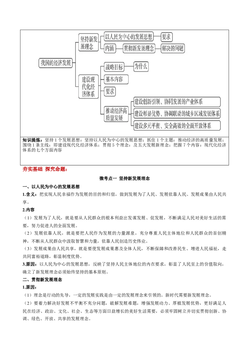 第03课我国的经济发展（解析版）(精讲）_新高考复习资料_2022年新高考资料_2022年高考政治一轮复习讲练测（新教材新高考）