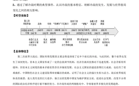 08++20世纪下半叶世界的新变化+-背记手册高中历史全册最新核心知识必背清单（中外历史纲要上、下册）_2024年新高考资料_1.2024一轮复习