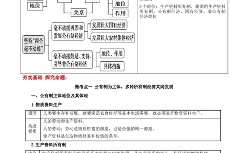 第一课我国的生产资料所有制学案_新高考复习资料_2022年新高考资料_2022届一轮复习讲练结合_系列二_第五单元我国的生产资料所有制_第一课我国的生产资料所有制