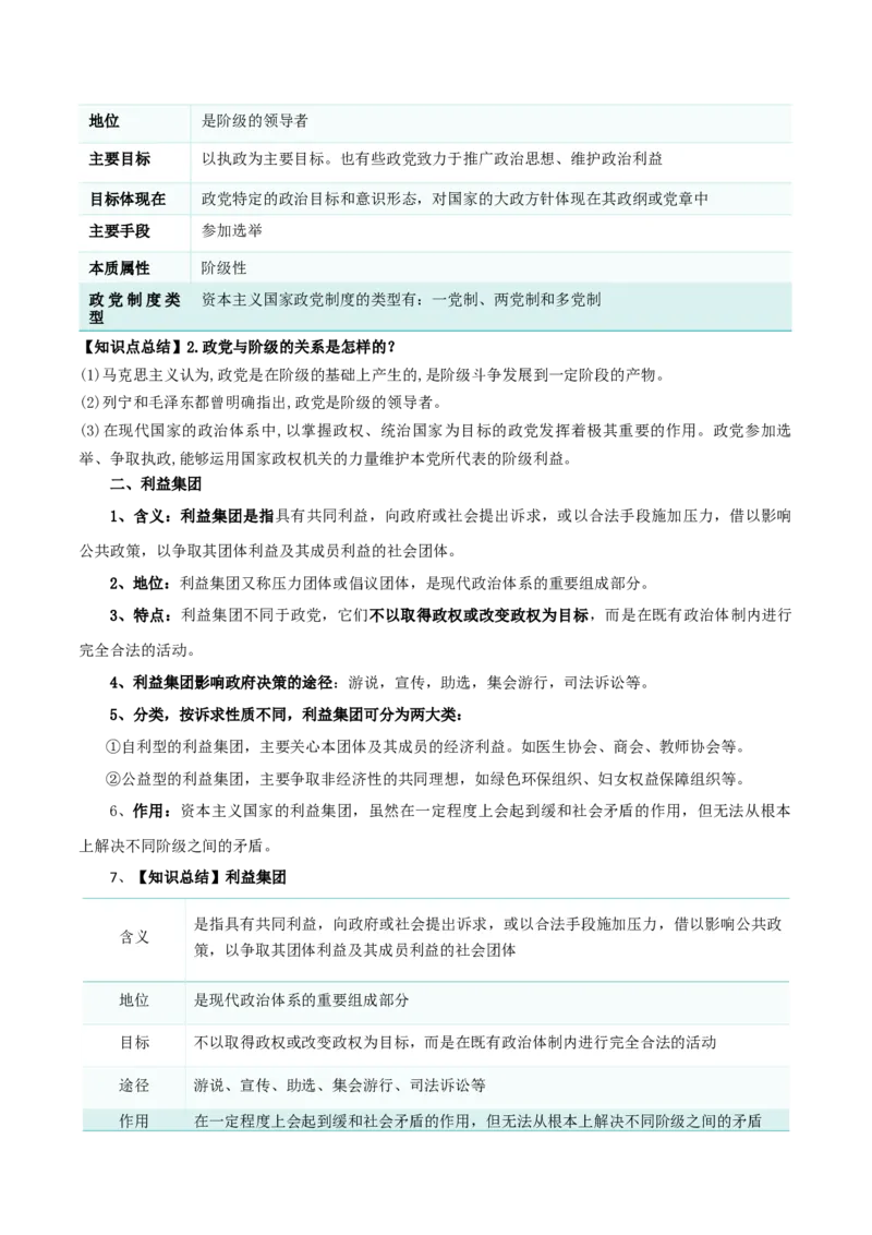 第一课国体与政体（精品讲义）_新高考复习资料_2024年新高考资料_一轮复习资料_完2024年高考政治一轮复习考点帮（课件+讲义+练习）（新教材新高考）