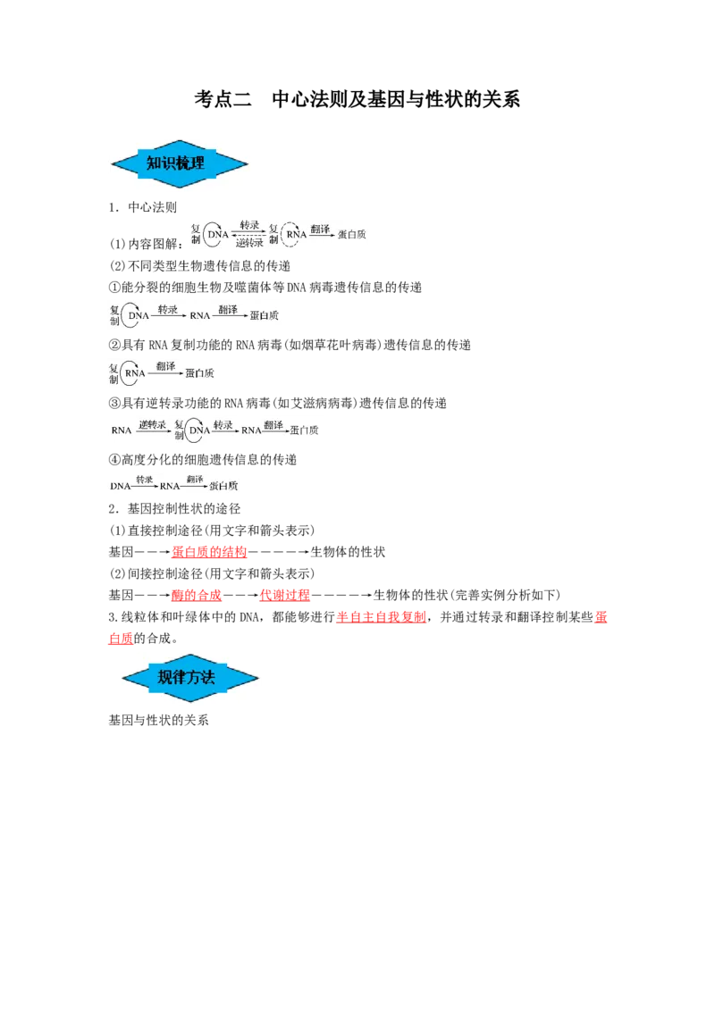 专题19基因的表达（串讲）（解析版）_2024年新高考资料_1.2024一轮复习_备战2024年高考生物一轮复习串讲精练（新高考专用）