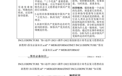第二课　中国的先进性_新高考复习资料_2022年新高考资料_2022版高三政治总复习专用（新高考-新教材版）_配套课件及电子版文档必修3政治与法治_必修3政治与法治word