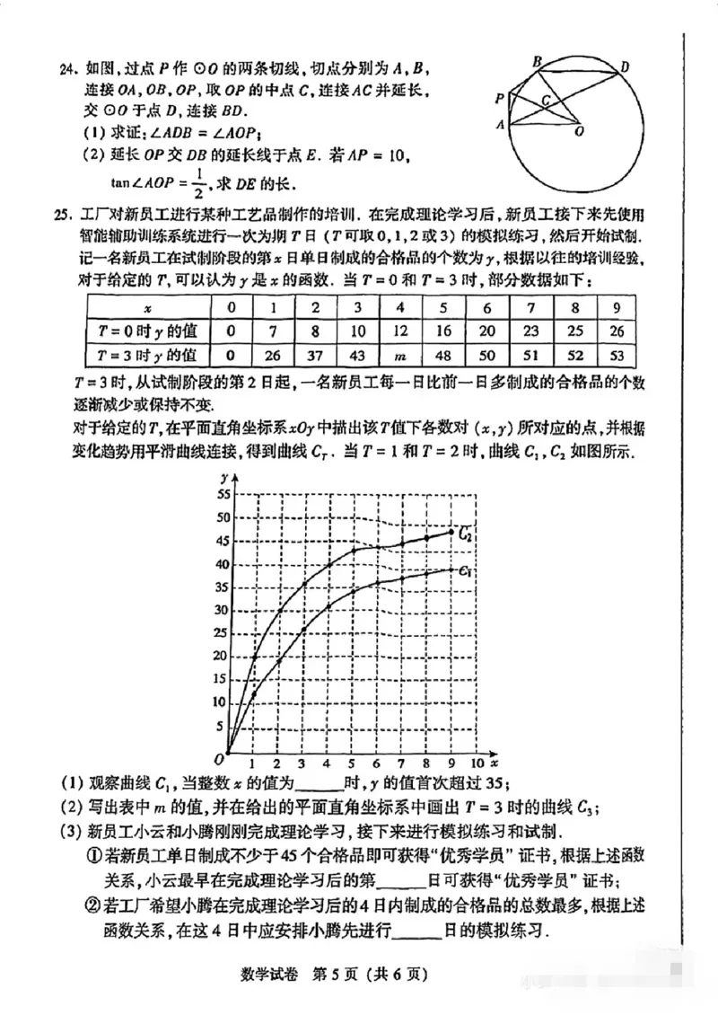 2025年北京市中考数学真题_2.2015-2025年中考数学_2.2025各省市数学_北京