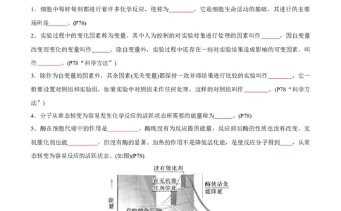专题03细胞的能量供应和利用（原卷版）_2024年新高考资料_3.2024专项复习_2024年高考生物热点&middot;重点&middot;难点专练（新高考专用）