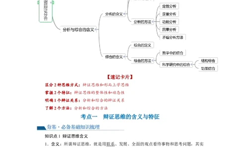 第08课把握辩证分合（讲义）（解析版）_新高考复习资料_2024年新高考资料_一轮复习资料_完2024年高考政治一轮复习讲练测（课件+讲义+练习）（新教材新高考）_选择性必修3