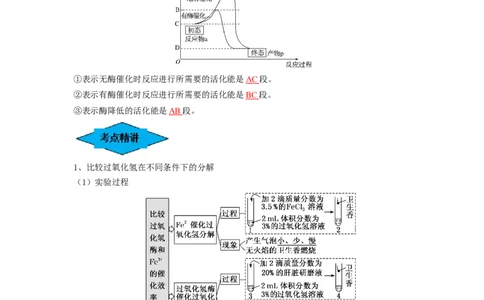 专题07酶和ATP（串讲）（解析版）_2024年新高考资料_1.2024一轮复习_备战2024年高考生物一轮复习串讲精练（新高考专用）