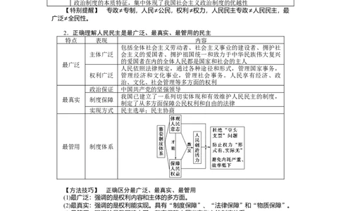 2022届新教材一轮复习部编版3.2.4人民民主专政的社会主义国家学案_新高考复习资料_2022年新高考资料_2022届一轮复习讲练结合_系列二_第十二单元人民民主专政的社会主义国家