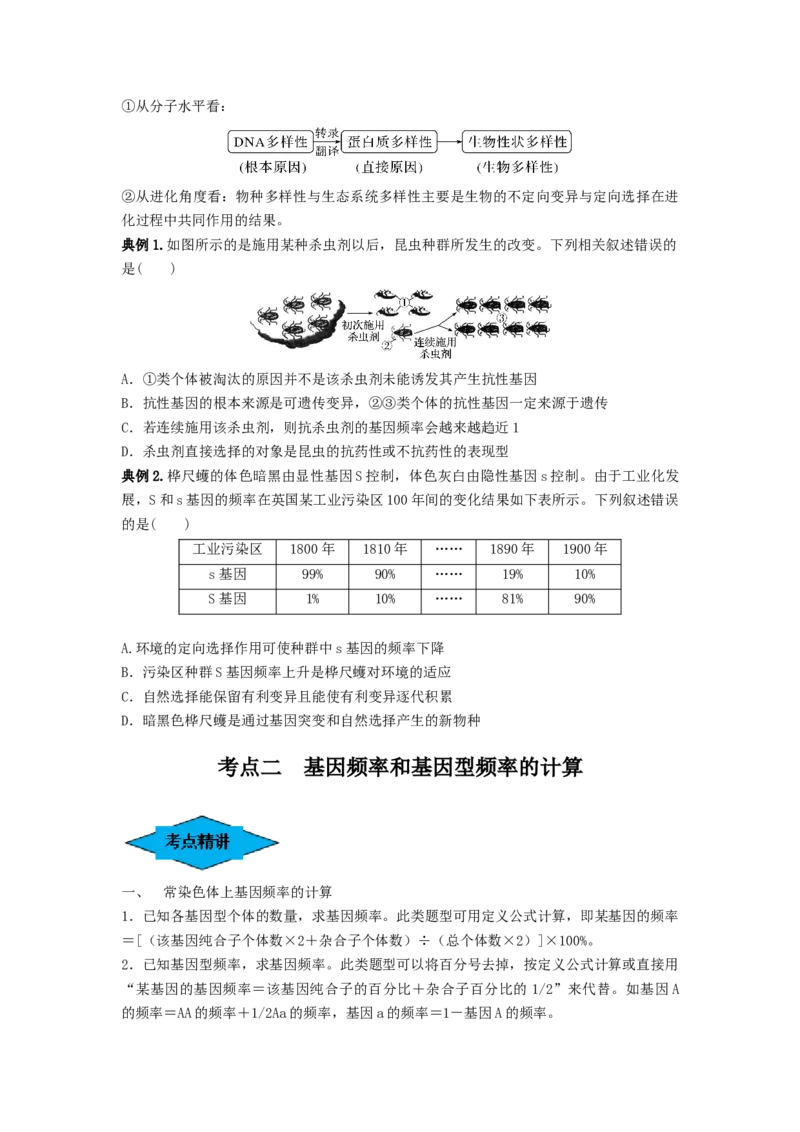 专题22生物的进化（串讲）（原卷版）_2024年新高考资料_1.2024一轮复习_备战2024年高考生物一轮复习串讲精练（新高考专用）