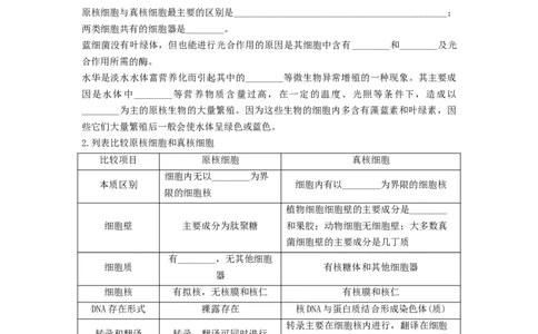 专题01走近细胞（串讲）（原卷版）_2024年新高考资料_1.2024一轮复习_备战2024年高考生物一轮复习串讲精练（新高考专用）