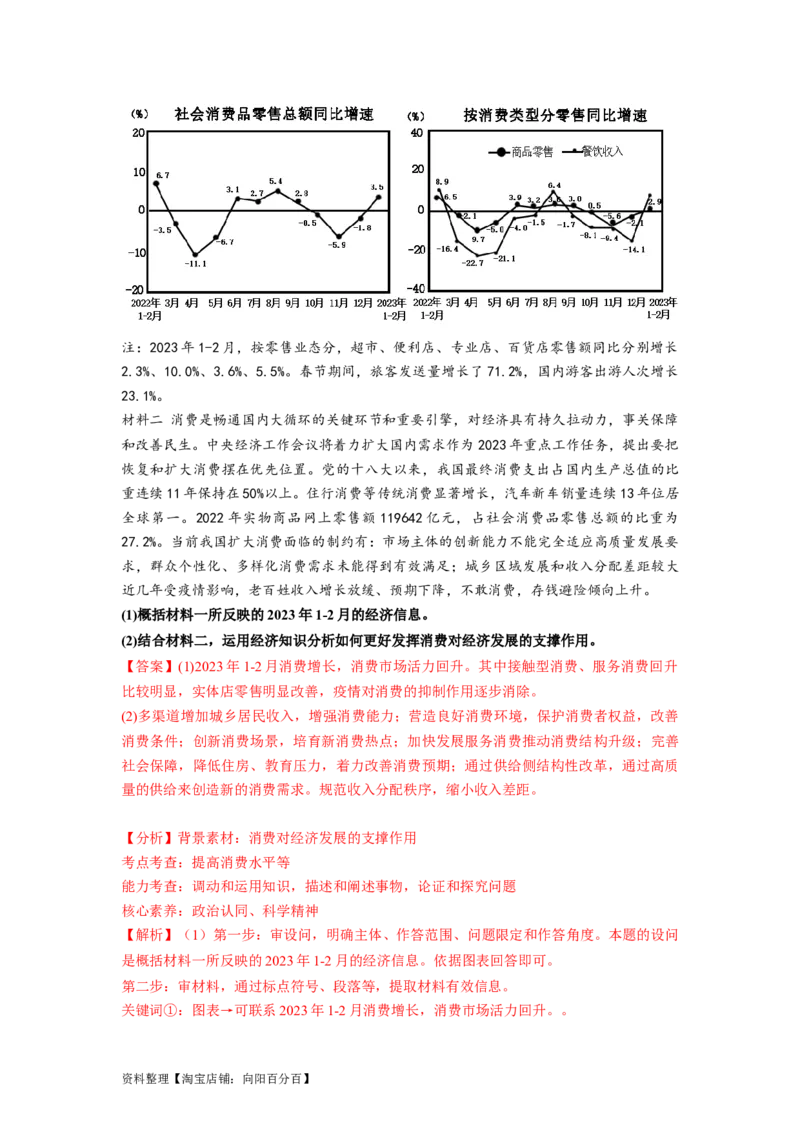 热点142023中央经济工作会议（解析版）_新高考复习资料_2024年新高考资料_专项复习资料_❤2024年高考政治热点&middot;重点&middot;难点专练（新高考专用）_热点_教师版（含答案解析）