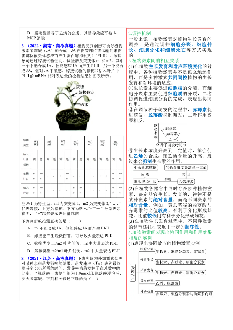 押新高考卷稳态与调节（解析版）-备战2024年高考生物临考题号押题（新高考通用）_2024年新高考资料_5.2024三轮冲刺_备战2024年高考生物临考题号押题（新高考通用）322745222