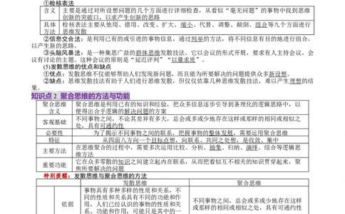 第12课创新思维要多路探索（讲义）（原卷版）_新高考复习资料_2025年新高考资料_2025年高考政治一轮复习讲练测（新教材新高考）