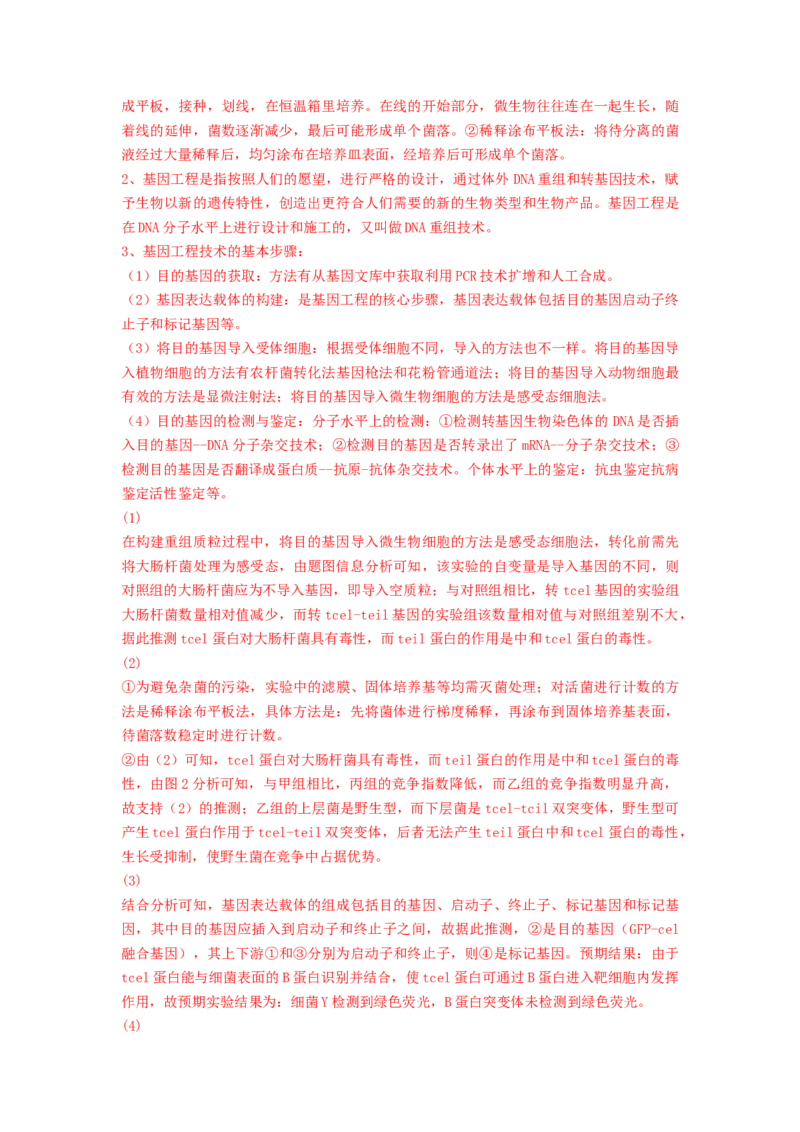 专题36发酵技术与发酵工程的应用（精练）（解析版）_2024年新高考资料_1.2024一轮复习_备战2024年高考生物一轮复习串讲精练（新高考专用）