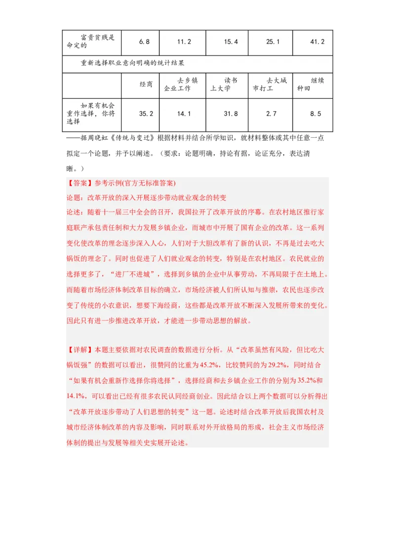经济类热点--人口问题与人口迁移-2023-2024学年高三历史二轮（专题训练）解析版_2024年新高考资料_2.2024二轮复习_2024届高三历史统编版二轮复习专项训练