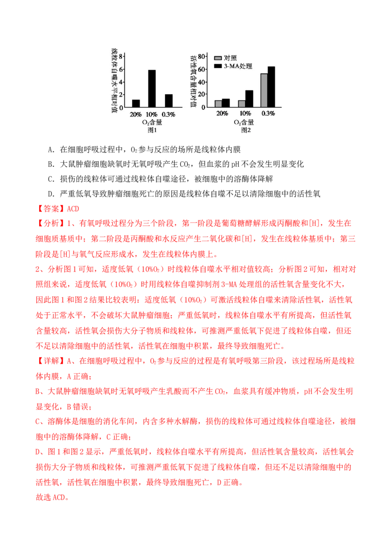 二轮题型突破卷（2）（解析版）_2024年新高考资料_2.2024二轮复习_2024年高考生物二轮热点题型归纳与变式演练（新高考通用）