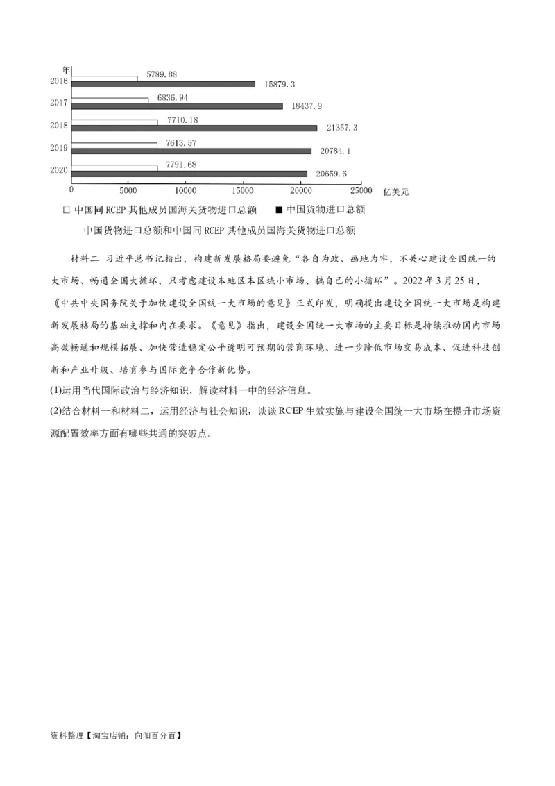 必刷题+高考真题+近两年（2022年、2023年）辽宁卷政治真题（学生版）_新高考复习资料_2024年新高考资料_一轮复习资料_必刷高考真题